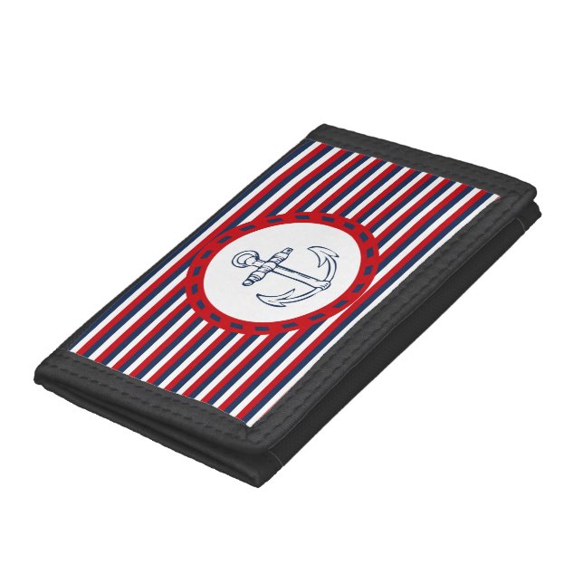 Nautical design tri-fold wallet (Bottom)