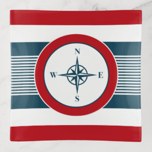 Nautical design trinket tray