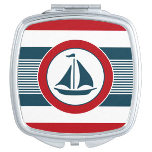 Nautical design vanity mirror
