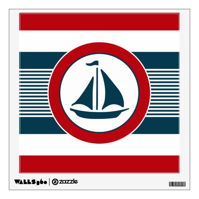 Nautical design wall decal (Front)