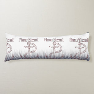 NAUTICAL DESIGN WITH ANCOR INVITATION BODY PILLOW