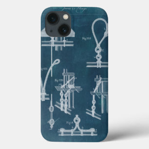 Nautical Detail Blueprint IV iPhone 13 Case