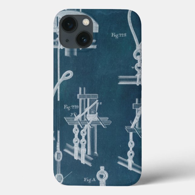 Nautical Detail Blueprint IV Case-Mate iPhone Case (Back)