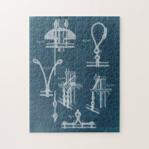 Nautical Detail Blueprint IV Jigsaw Puzzle