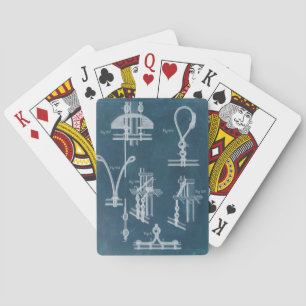 Nautical Detail Blueprint IV Poker Cards