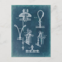 Nautical Detail Blueprint IV Postcard