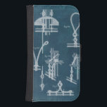 Nautical Detail Blueprint IV Wallet Phone Case For Samsung Galaxy S4<br><div class="desc">Maps & Blueprints</div>