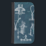 Nautical Detail Blueprint IV Wallet Phone Case For Samsung Galaxy S4<br><div class="desc">Maps & Blueprints</div>