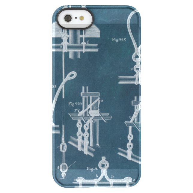Nautical Detail Blueprint IV Uncommon iPhone Case (Back)