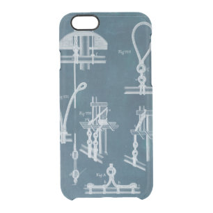 Nautical Detail Blueprint IV Clear iPhone 6/6S Case