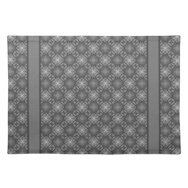 Nautical Diamond Pools Pattern Cloth Placemat (Front)