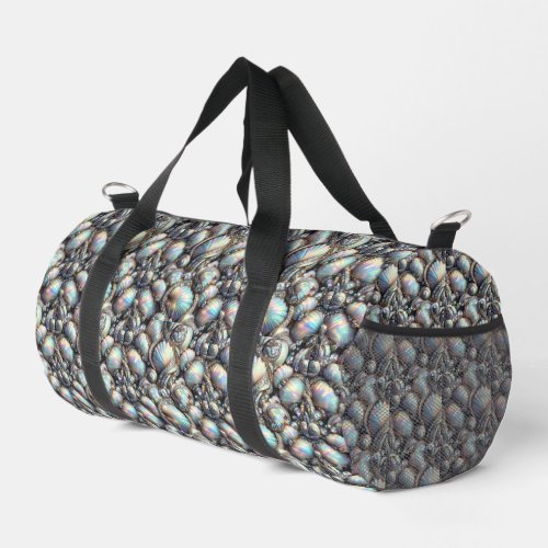 Nautical Diamonds & Seashells Beach Bag Duffle Bag