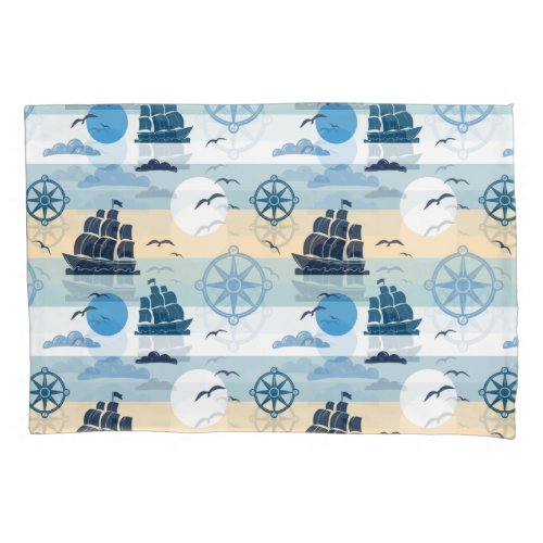 Nautical Dreams Standard Size Single Pillowcase