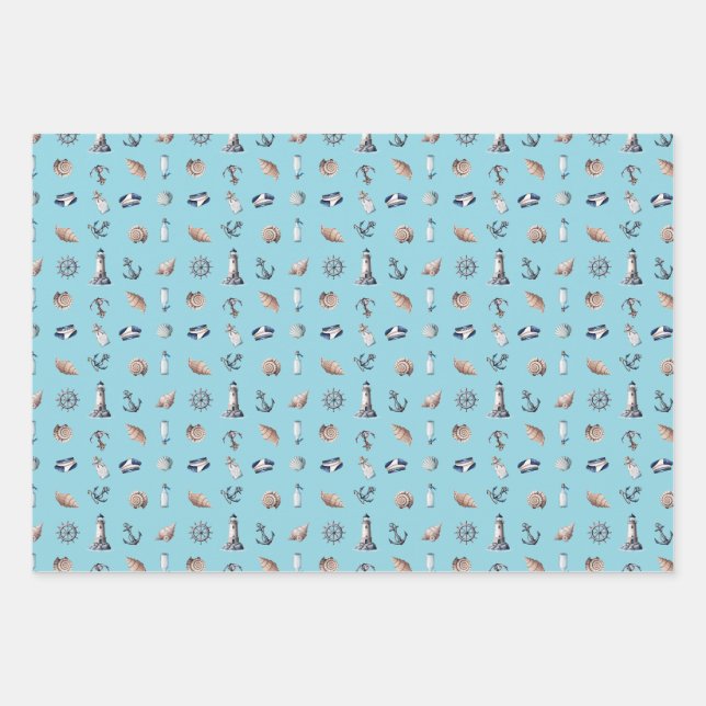 Nautical Dreams! Wrapping Paper Sheets (Front)
