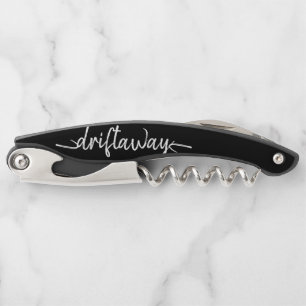 nautical DRIFT AWAY script lettering Waiter's Corkscrew
