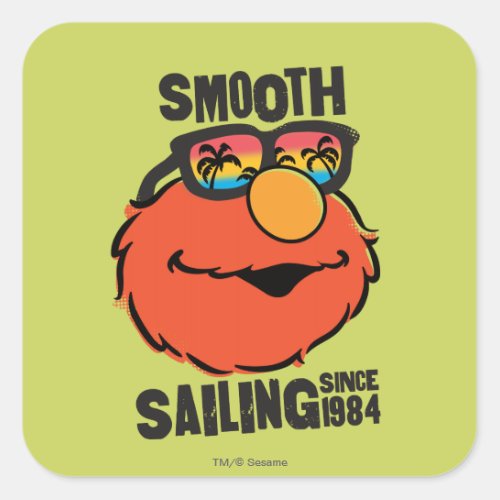 Nautical Elmo Square Sticker