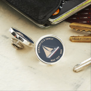Nautical Family Boat Beat Trip Custom Lapel Pin