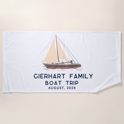 Nautical Family Boat Trip Sailing Custom