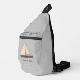 Nautical Family Boat Trip Sailing Matching Custom Sling Bag