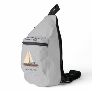 Nautical Family Boat Trip Sailing Matching Custom Sling Bag