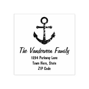 Nautical Family Return Address Stamp