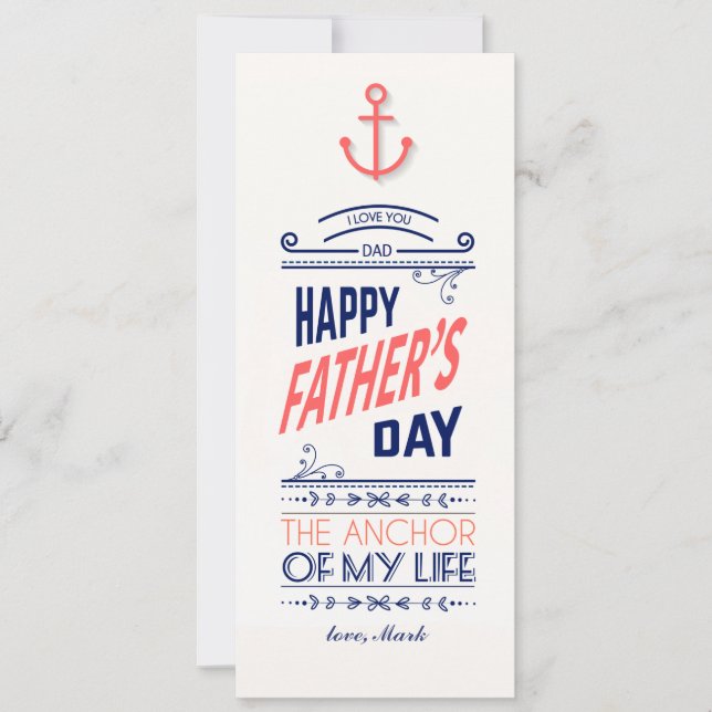 Nautical Father's Day Card (Front)