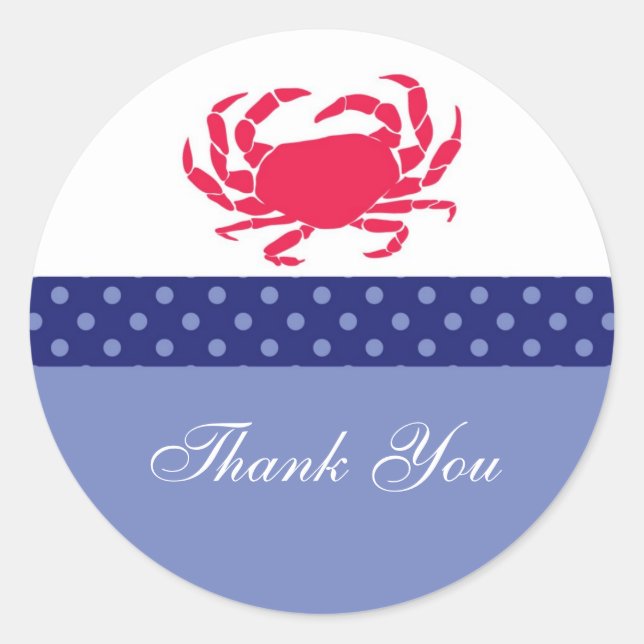 Nautical Favor Sticker (Front)