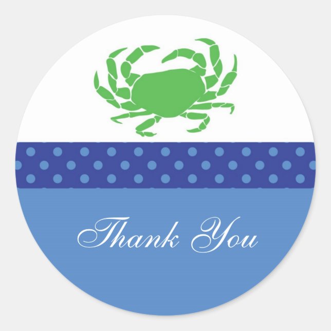 Nautical Favor Sticker (Front)