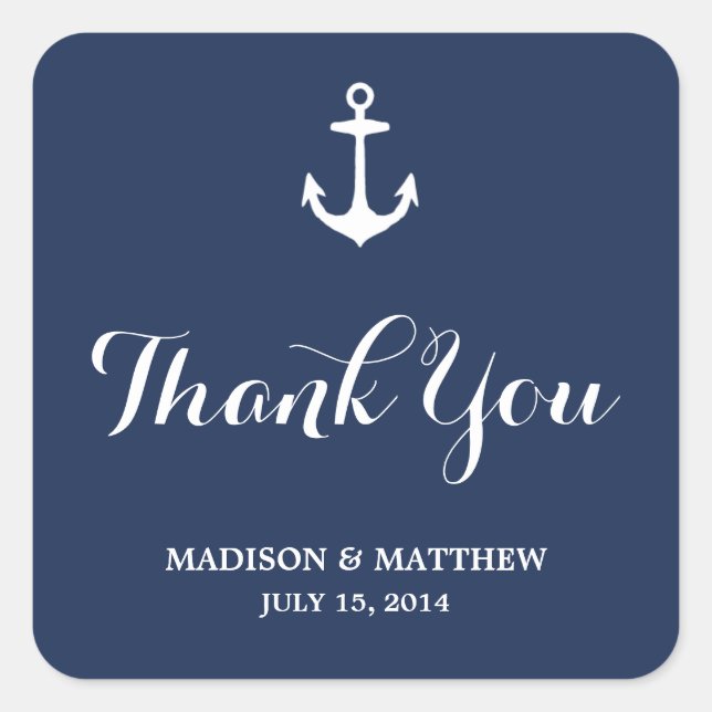 Nautical | Favor Stickers (Front)