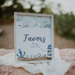 Nautical Favors Baby Shower Sign at Zazzle