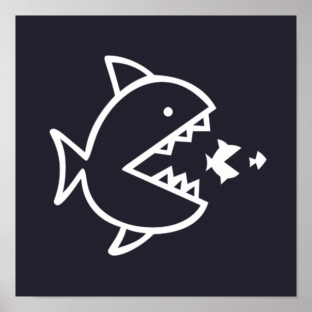 nautical FISH with teeth | Poster (Front)