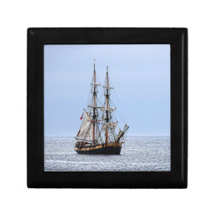 Nautical Fishing Boat Blue Skies Gift Box