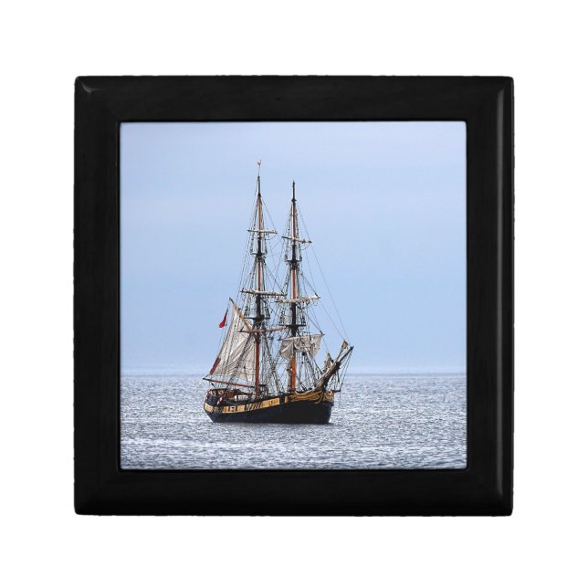 Nautical Fishing Boat Blue Skies Gift Box (Front)