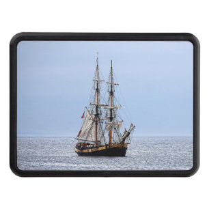 Nautical Fishing Boat Blue Skies Hitch Cover