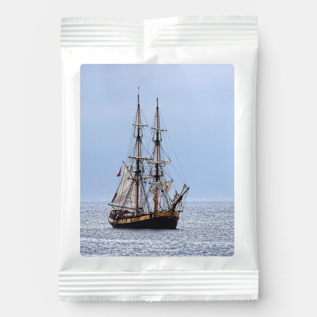 Nautical Fishing Boat Blue Skies Lemonade Drink Mix (Front)