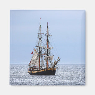 Nautical Fishing Boat Blue Skies Magnet
