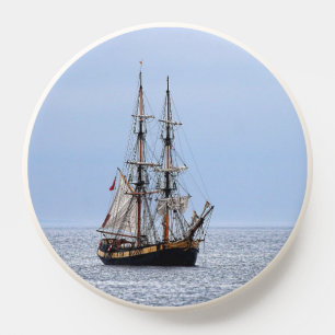 Nautical Fishing Boat Blue Skies PopSocket