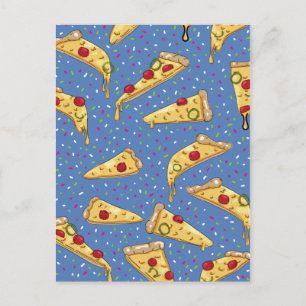 Nautical fishing pattern postcard