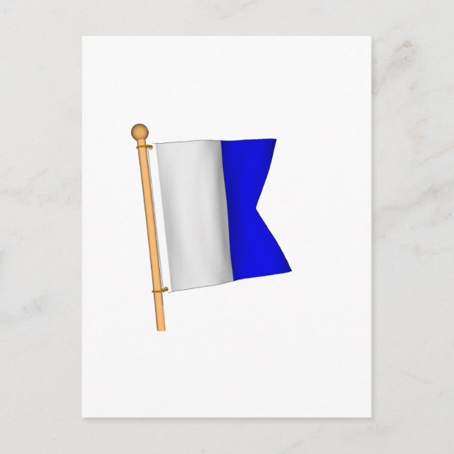Nautical Flag 'A' Postcard (Front)