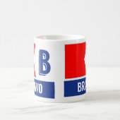 Nautical Flag Alphabet "B" Bravo Coffee Mug (Center)