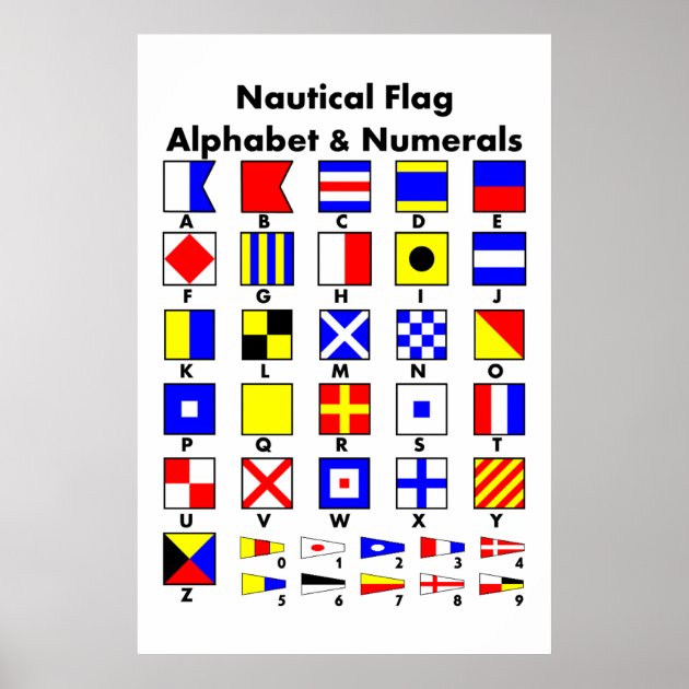 Nautical Artwork Flag X Print