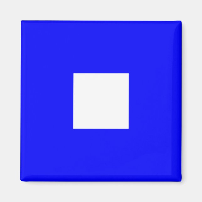 Nautical Flag Alphabet Sign Letter P (Papa) Magnet (Front)