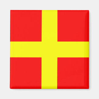 Nautical Flag Alphabet Sign Letter R (Romeo) Magnet
