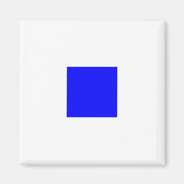 Nautical Flag Alphabet Sign Letter S (Sierra) Magnet (Front)