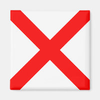 Nautical Flag Alphabet Sign Letter V (Victor)