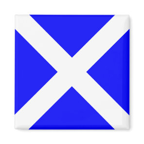 Nautical Flag Alphabet Signal Letter M (Mike) Magnet
