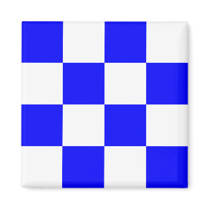 Nautical Flag Alphabet Signal Letter N (November) Magnet