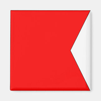 Nautical Flag "B" Bravo Magnet