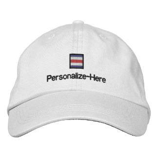 Nautical Flag "C" Personalized Boater's Hat
