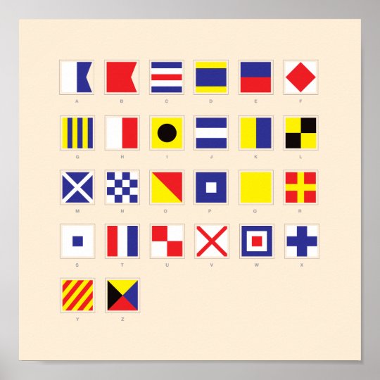 Nautical Flag Chart | Zazzle.com